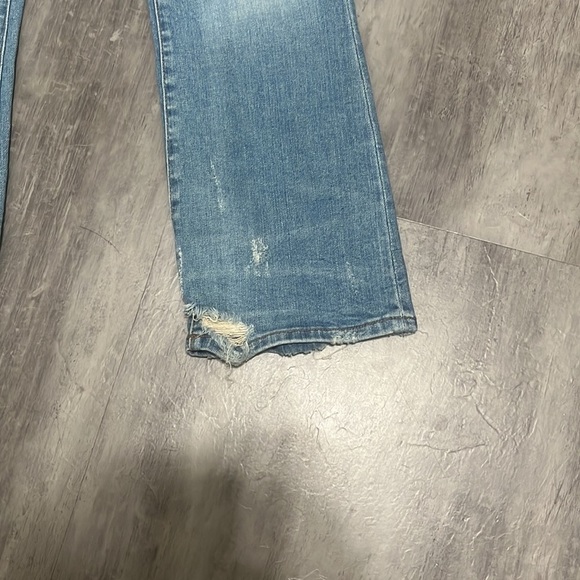 Madewell Cali Bootcut Jeans Distressed Size 26 Petite - Picture 2 of 11